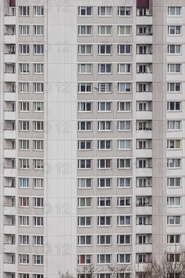 Apartment blocks in the Marzahn district, photographed in Berlin, 01.02.2023., Berlin, Germany, Europe