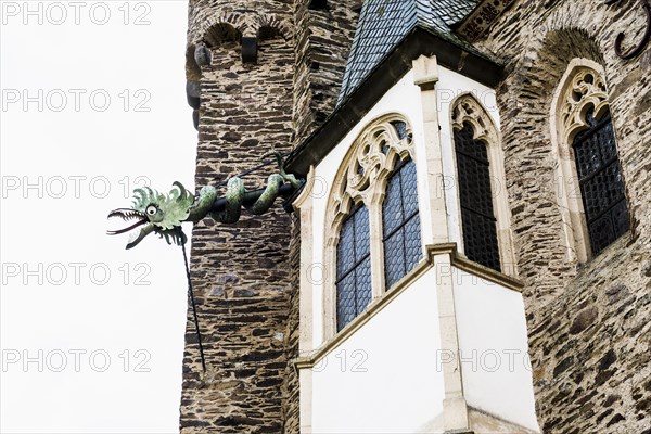 Gargoyle, Eltz Castle, Wierschem, Moselle, Rhineland-Palatinate, Germany, Europe