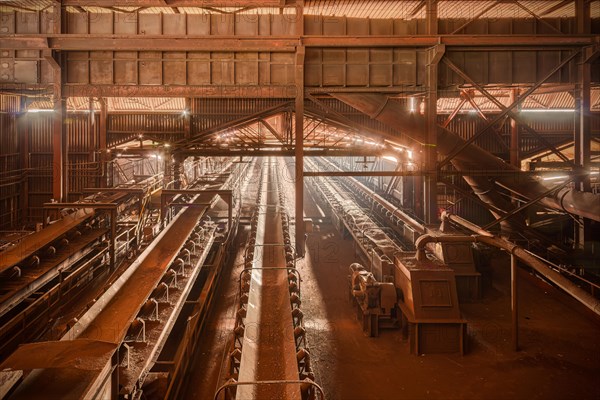 Conveyor belts, Haut Fourneau B, Liege, Belgium, Europe