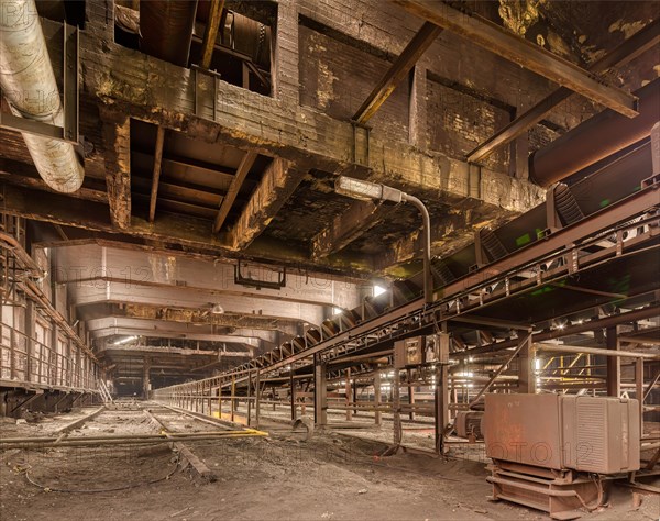 Conveyor belts, Haut Fourneau B, Liege, Belgium, Europe