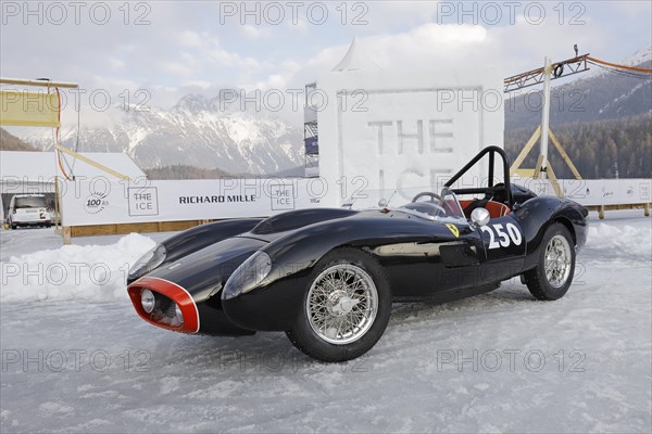 Ferrari 250 Testa Rossa, faithful replica on a scale of 1:3 by The Little Motor Company, The ICE, St. Moritz, Engadin, Switzerland, Europe