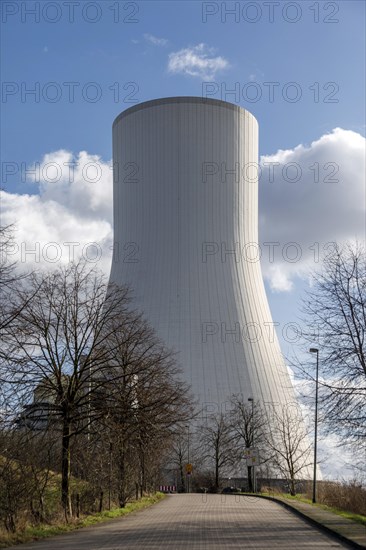 STEAG Walsum combined heat and power plant, coal-fired power plant on the Rhine, Duisburg, North Rhine-Westphalia, Germany, Europe