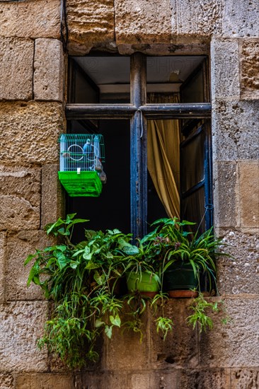 Knights Street in Old Town from the time of the Order of St. John, the only surviving 16th century street in late Gothic style, Oddos Ippoton, Rhodes Town, Greece, Europe