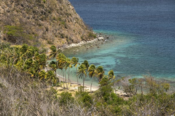 Pain de sucre Peninsula, Terre-de-Haut Island, Les Saintes, Guadeloupe, Caribbean, France, North America