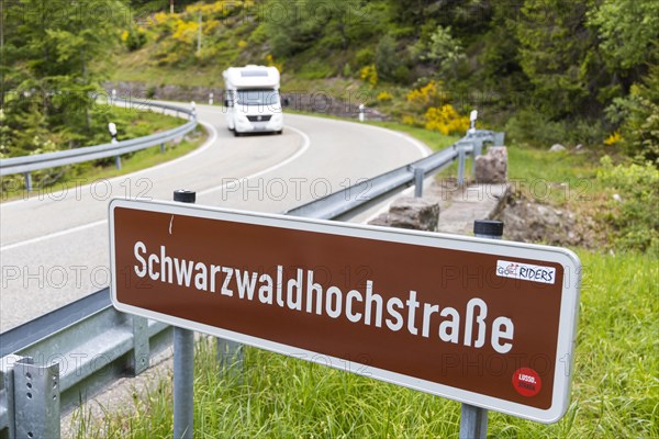 Black Forest High Road, one of the oldest and best-known holiday roads in Germany, part of the Bundesstrasse 500, Baiersbronn, Baden-Wuerttemberg, Germany, Europe