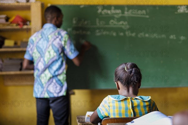 Theme: School children in Africa., Krokrobite, Ghana, Africa