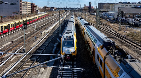 Infrastructure at Warschauer Strasse station, Friedrichshain, Berlin, Germany, Europe