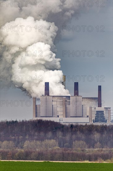 RWE Powers Frimmersdorf lignite-fired power plant, Bedburg, North Rhine-Westphalia, Germany, Europe