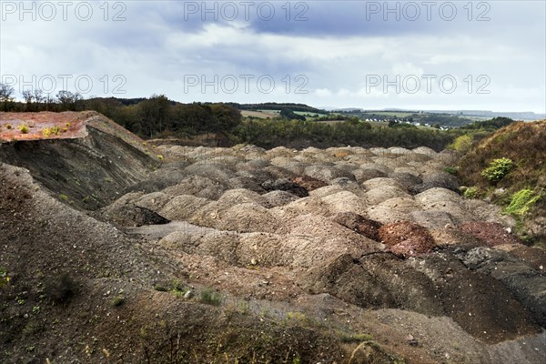 Strohn Lava Pit, Lava Works in the Volcanic Eifel, Strohn, Rhineland-Palatinate, Germany, Europe