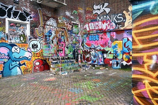 Graffiti at the Straat Museum, NDSM Plein, Amsterdam, Netherlands