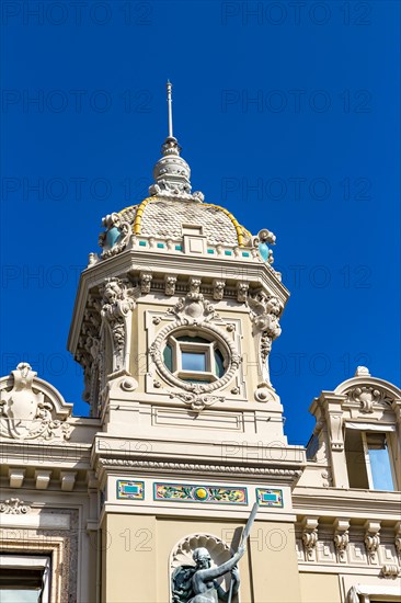 Tower of the Casino of Monaco, Place du Casino, Monte Carlo, Principality of Monaco