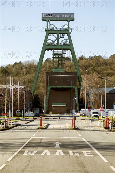 RAG Prosper Haniel Colliery in Bottrop, Franz Haniel Shaft, Bottrop, North Rhine-Westphalia, Germany, Bottrop, North Rhine-Westphalia, Germany, Europe