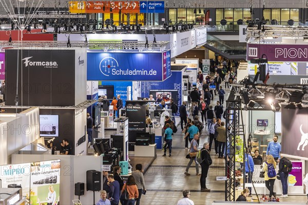 The trade fair Didacta is Europes largest education trade fair, visitors in exhibition hall 1. Target groups are teachers and trainers at kindergartens, schools and universities. Stuttgart, Baden-Wuerttemberg, Germany, Europe