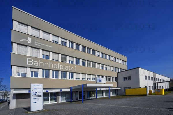 Architecture, headquarters of the Construction Group Building and the IHK-Swabia, Kempten, Allgaeu, Bavaria, Germany, Europe