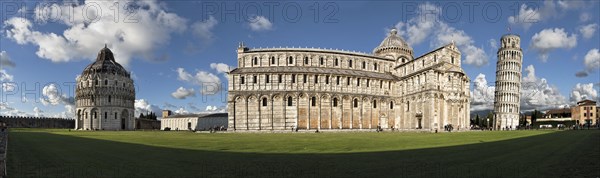 Slate Tower Panorama Miracoli Square Pisa Italy