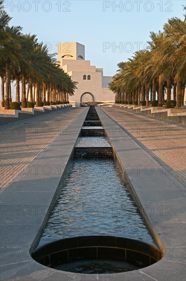 Museum of Islamic Art by the Archtics Ieoh Ming Pei and Jean-Michel Wilmotte, Doha, Qatar, Asia