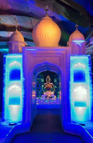 Buddha, Ice Sculpture Festival, Zwolle, Province of Overijssel, Netherlands