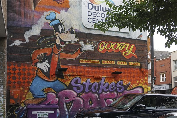 Goofy, Street Art, Bristol, England, Great Britain