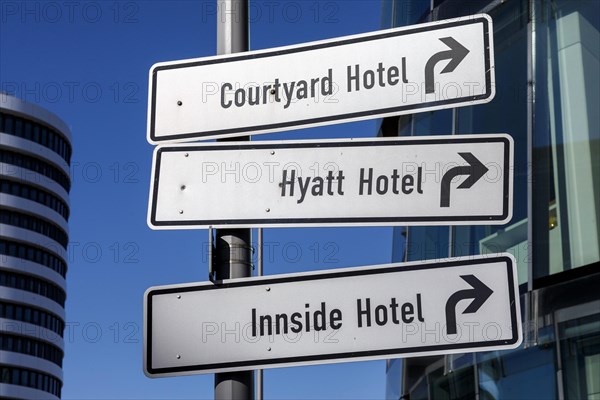 Guide to the hotels in the Media Harbour, Hotel Route, Duesseldorf, North Rhine-Westphalia, Germany, Europe