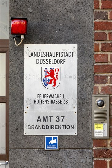 Fire Station 1 Duesseldorf-Friedrichstadt, Duesseldorf, North Rhine-Westphalia, Germany, Europe
