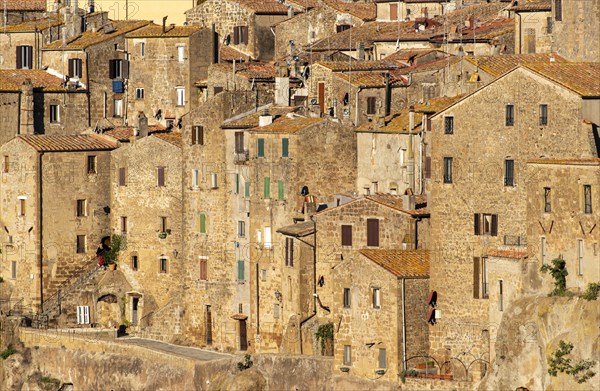 View of Pitigliano Old Town, Little Jerusalem, Tuscany, Italy, Europe