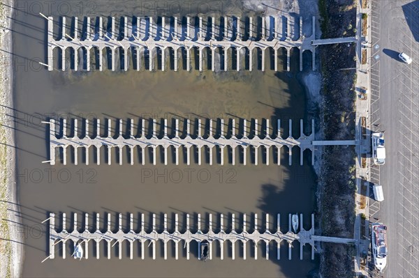 Magna, Utah, The marina at Great Salt Lake State Park, which cannot be used because the lake water level has fallen too low