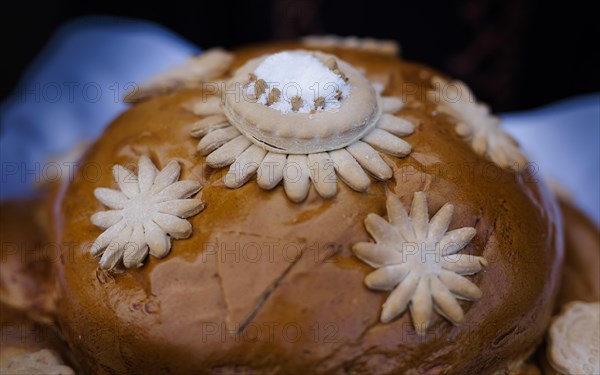 Traditional welcome with bread and salt in the village of Stefan Voda in Moldova, 20.01.2023., Stefan Voda, Moldova, Europe