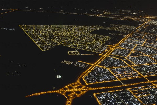 Night view of Abu Dhabi, 02.03.2023., Abu Dhabi, United Arab Emirates, Asia