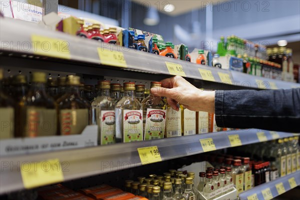 Quengelware in the supermarket. Radevormwald, Germany, Europe