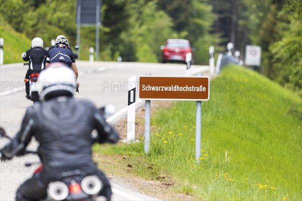 The Black Forest High Road is one of the oldest and best-known holiday routes in Germany. It is part of the Bundesstrasse 500 and a popular Ro, Baiersbronn, Baden-Wuerttemberg, Germany, Europe