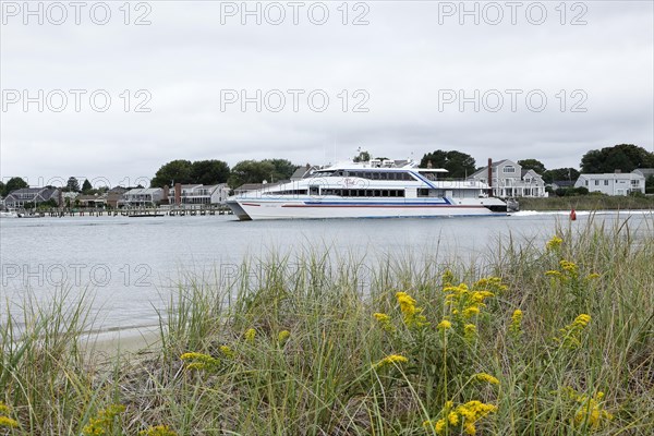 Ferryboat to Marthas Vineyard, Hyannis Port, Cape Cod, Atlantic Sea, Massachusetts, USA, North America