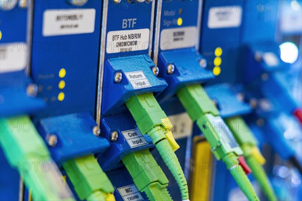 Distribution cabinet of a technical service provider for internet, high-tech, Stuttgart, Baden-Wuerttemberg, Germany, Europe