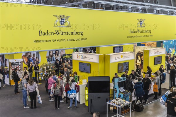 The Didacta trade fair is Europes largest education trade fair, stand of the Ministry of Education and Cultural Affairs, Stuttgart, Baden-Wuerttemberg, Germany, Europe