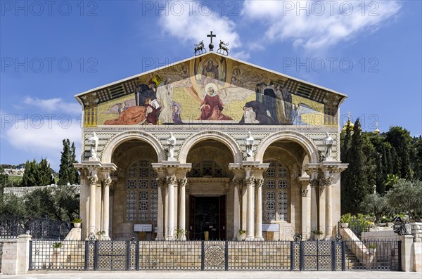 Church of the Nations, also Fear of Death Basilica, Mount of Olives, Jerusalem, Israel, Asia