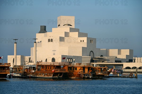 Museum of Islamic Art by the Archtics Ieoh Ming Pei and Jean-Michel Wilmotte, Doha, Qatar, Asia