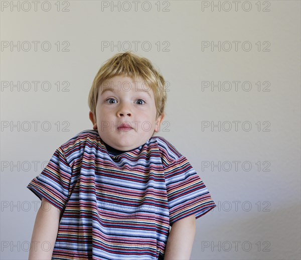 Bonn. Toddler shows his feelings, here the feeling of cluelessness. Bonn, Germany, Europe