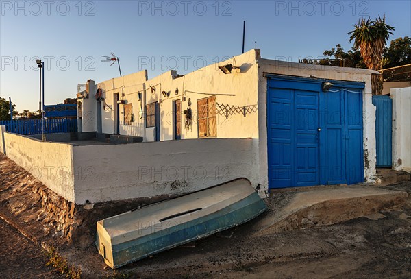 House on the beach, Lanzarote, Canary Islands, Spain, Europe