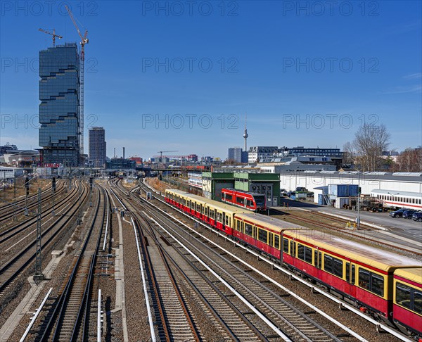 Infrastructure at Warschauer Strasse station, Friedrichshain, Berlin, Germany, Europe