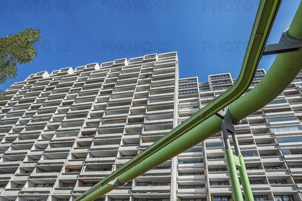 High-rise buildings with pipe system in the former Olympic Village