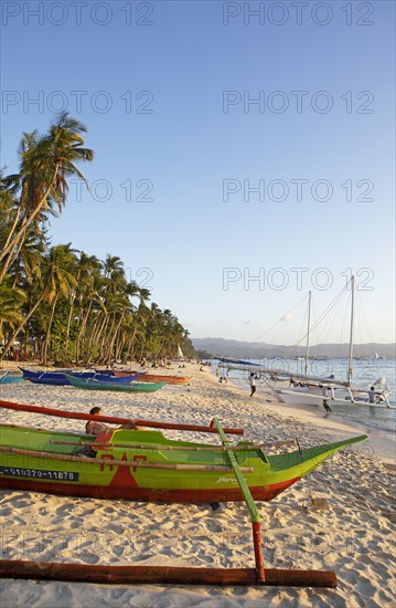 Colourful boats at Angol Beach