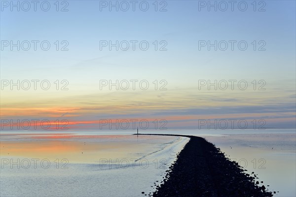 Sunset over the Wadden Sea