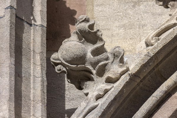 Crab figure decorating the portals of the Lorenzkirche