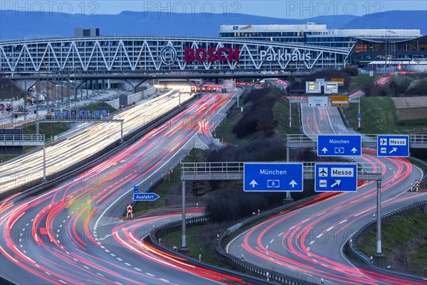 A8 motorway at the airport