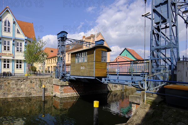 Historic lift bridge in Plau am See