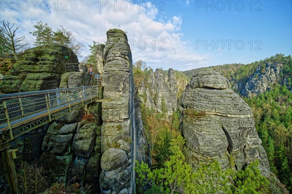 Rock formations at the rock castle Neurathen