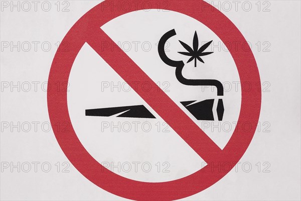 No Smoking Marijuana joint