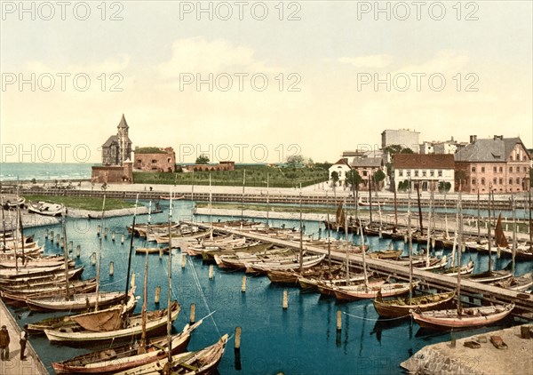 The harbour of Kolberg in Pomerania