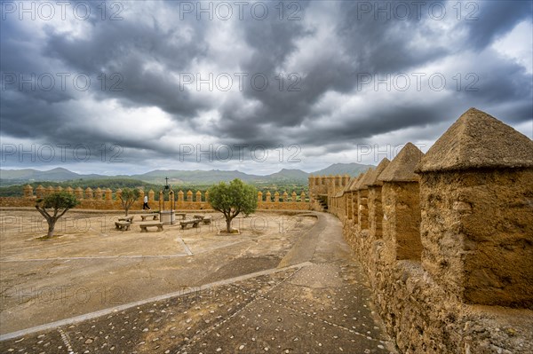 The defence wall of the old castle