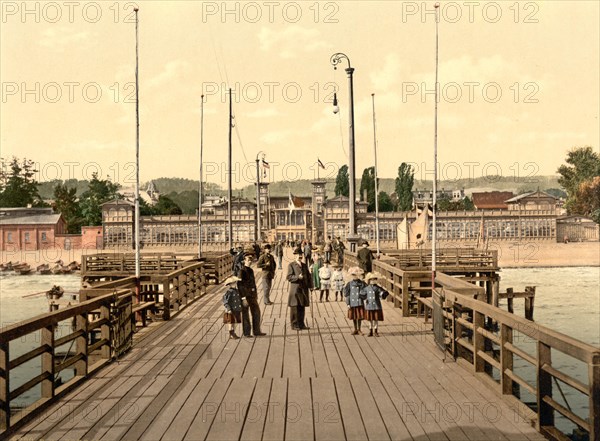 Beach of Sopot in West Prussia