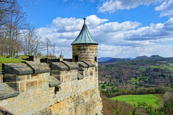 Fortress walls Koenigstein Fortress